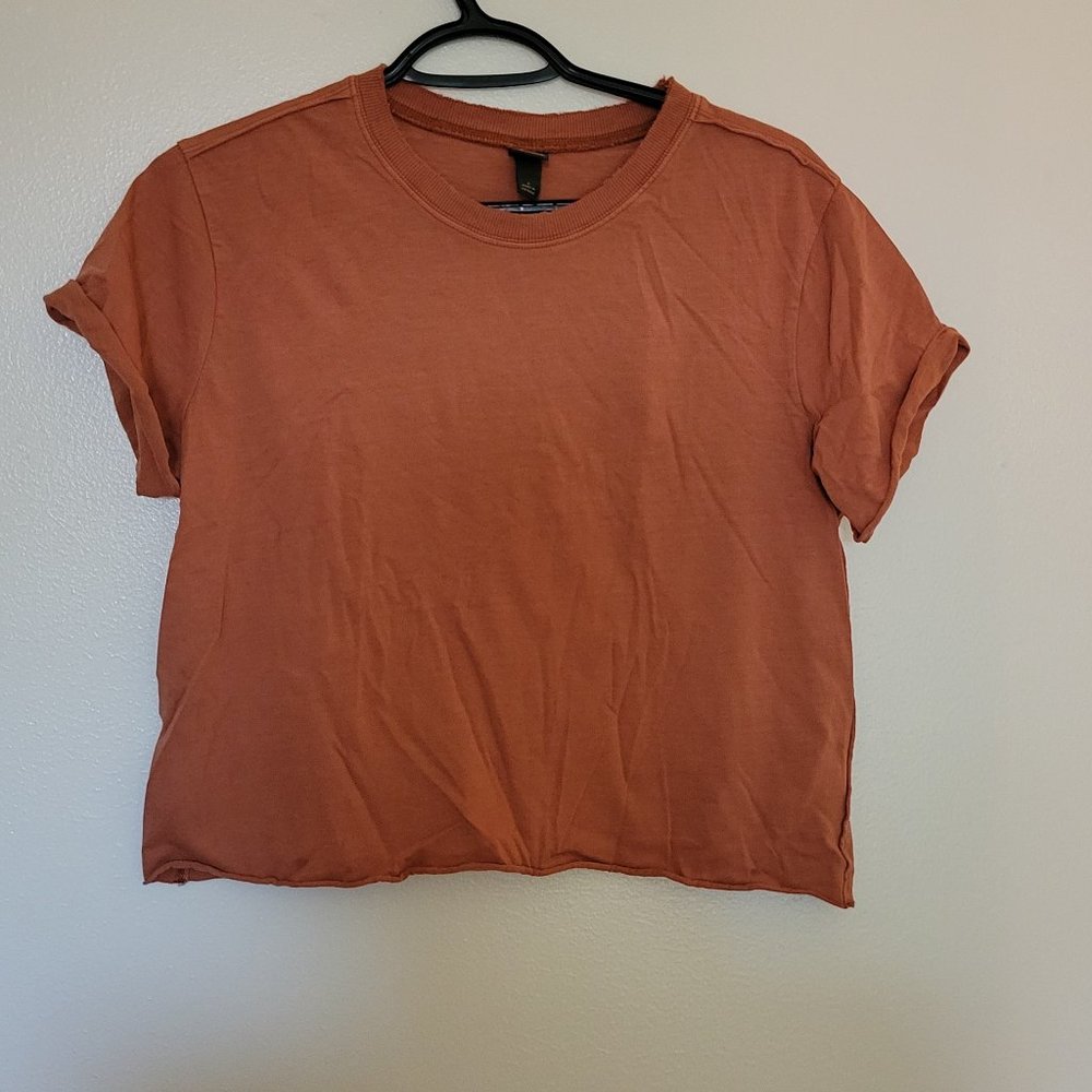 Brown crop top
